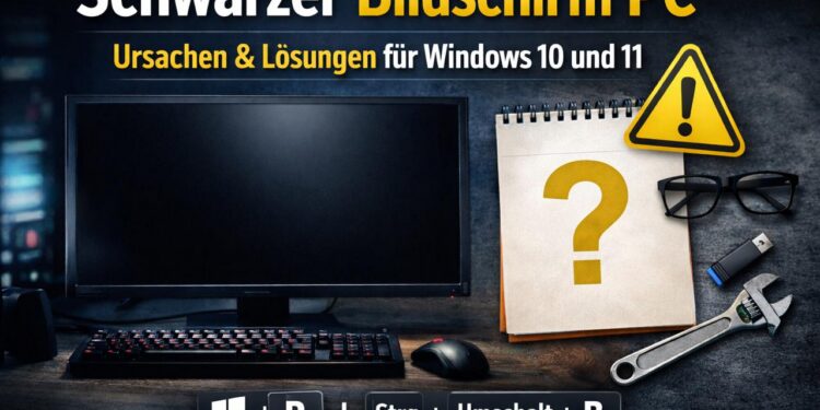 Bildschirm vom PC bleibt aus - Problembehebung