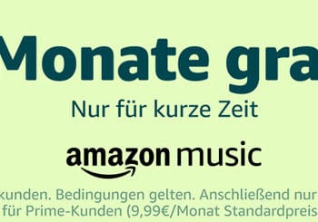 Nur für kurze Zeit: Amazon Music Unlimited 3 Monate gratis