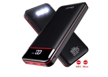 Blitzdeal: Powerbank mit fetten 25000mAh, LED-Anzeige, 3-fach USB und USB-C