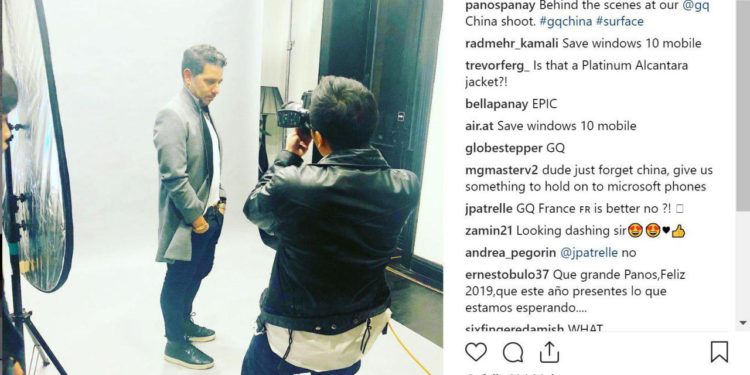 Panos Panay Surface Phone trolle