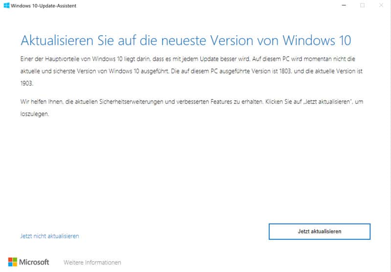 Windows 10 Update Assistent