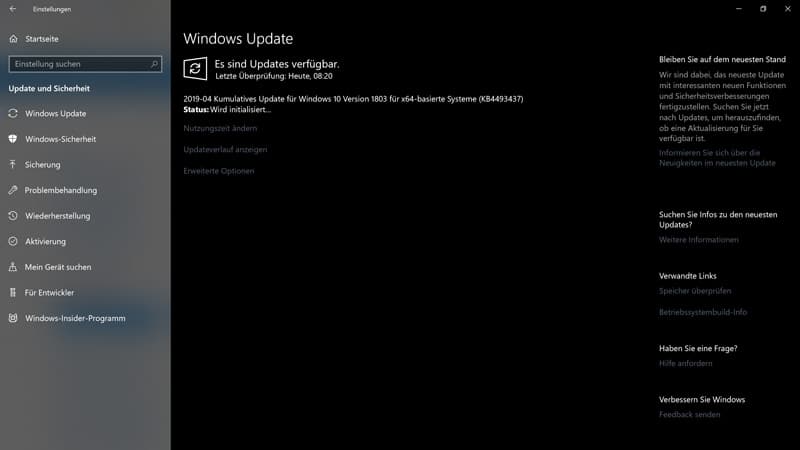 KB4501835 Windows Upate