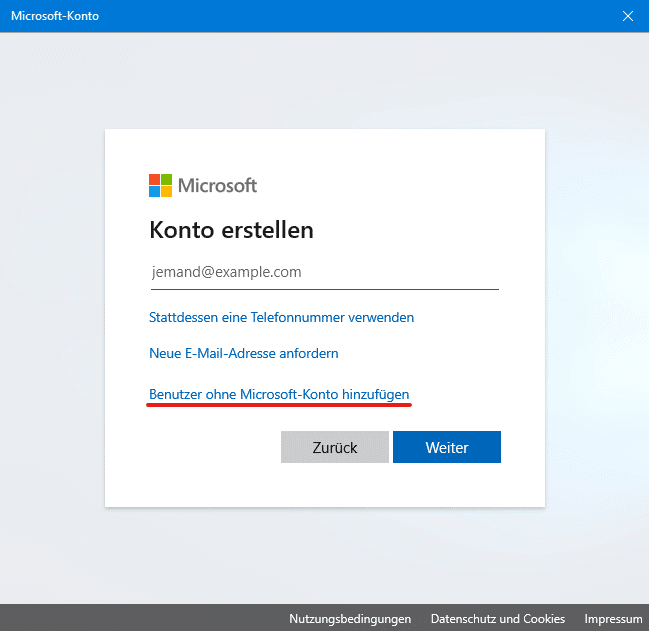 Windows 10 Benutzerkonto reparieren