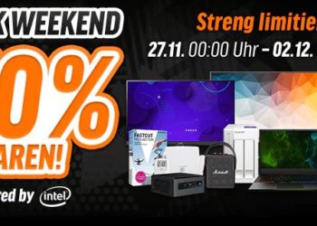 Notebooksbilliger Black Weekend: Bis zu 50% Rabatt auf zahlreiche Technik-Produkte