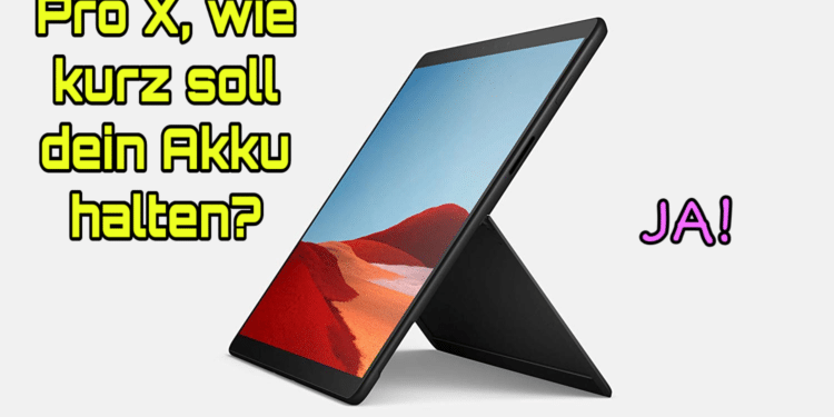 Surface Pro X Snapdragon Akkulaufzeit Leistung Test Review