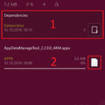 8 Zip AppDataManageTool Installationsdatein