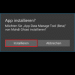 AppDataManageTool installieren