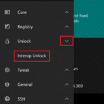 Interop Tools Interop Unlock Menü