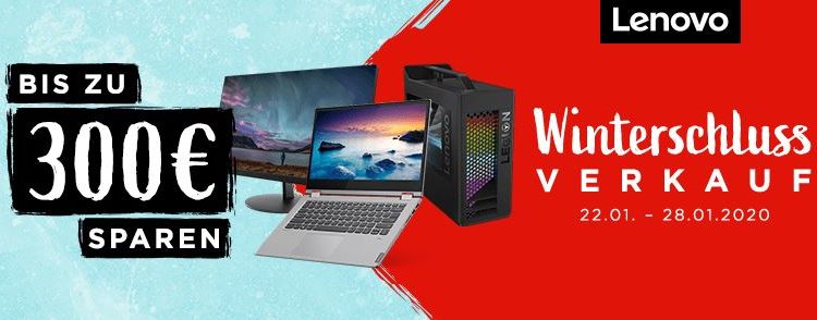 Lenovo Winterschlussverkauf bei NBB: Jetzt bis zu 300 Euro sparen!