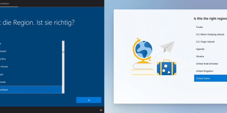 Windows 10 Einrichtungsassistent