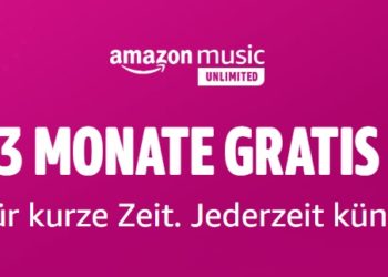Jetzt holen: Amazon Music Unlimited für kurze Zeit 3 Monate gratis