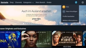 Amazon Prime Video Profile erstellen