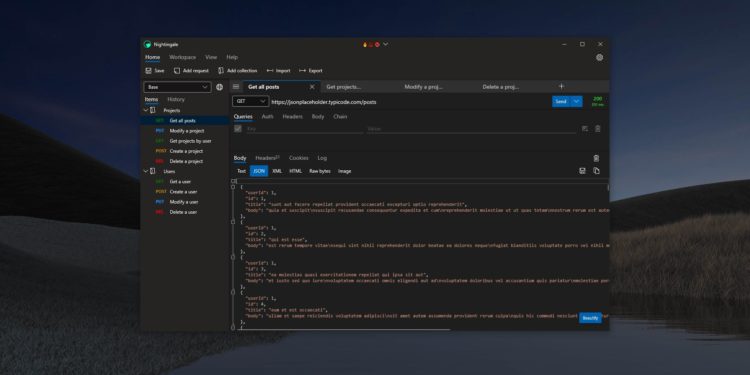 UWP Community: Nightingale – Mächtiges REST-Tool im schicken Fluent-Design