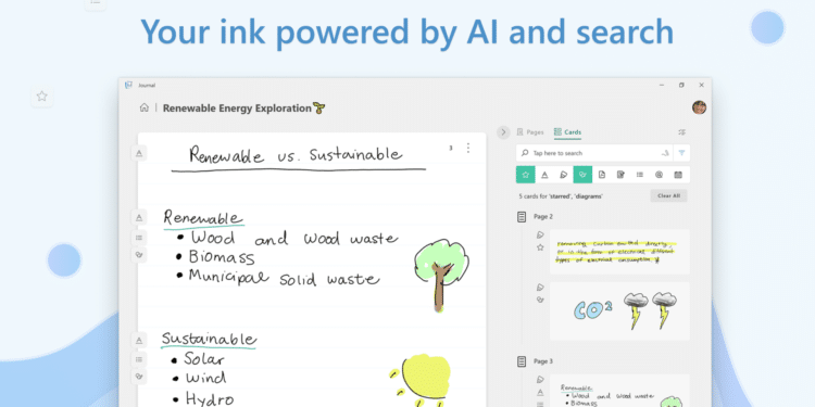 Microsoft Journal App