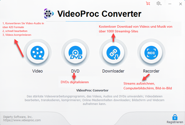 VideoProc Converter youtube downloader
