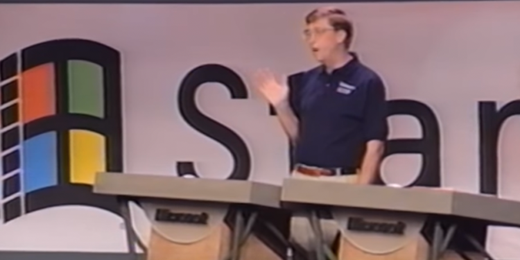 Komplettes Video von Windwows 95 von 1995 auf YouTube online
