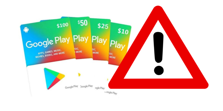 Google-Play-Geschenkkarten Betrugsversuche breiten sich aus