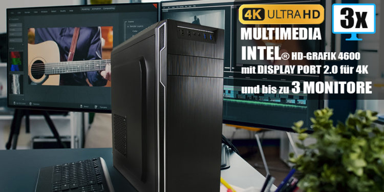 Amazon Deal: GREED® Multimedia PC mit Intel Core i7 4790 und Windows 11 – 30 € sparen
