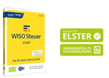 Amazon Deal: WISO Steuer-Start 2022 für das Jahr 2021 – 21 Prozent sparen