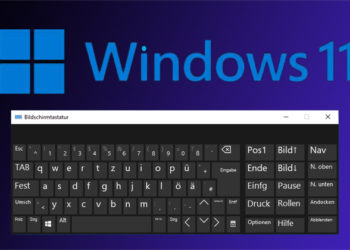 Die Bildschirmtastatur in Windows 11 deaktivieren