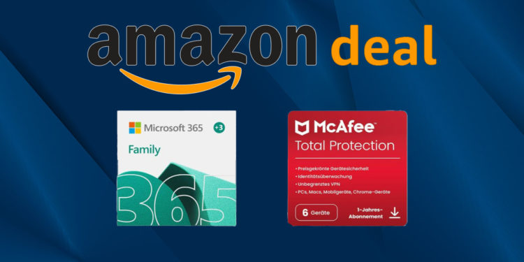 Amazon Deal: 70 Prozent Rabatt – Microsoft 365 Family 12 + 3 Monate inkl. McAfee Total Protection