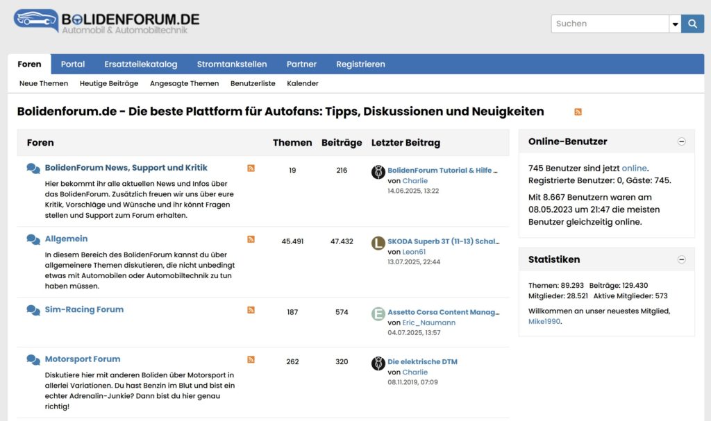Bolidenforum Screenshot