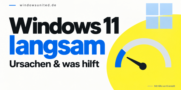Windows 11 langsam: Die häufigsten Ursachen und was wirklich hilft